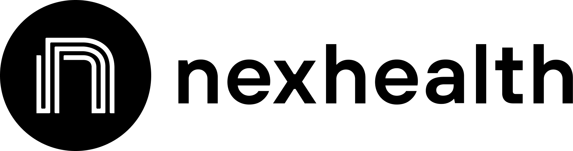 Nexhealth Full Logo Black